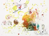 Angel Rising by John Perceval, 1988, mixed media on paper, sold Apr 2010