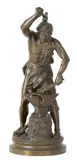 Frankreich, Ende 19.Jh by Figur "Forgeron", bronze, sold Dec 2017