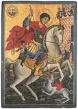 Bulgarien, 19.Jh by Hl. Georg, tempera, sold Dec 2017