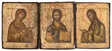 Russisch, Moskauer Schule, 17./18.Jh by Triptychon "Deesis", tempera, sold Dec 2017