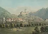 Sargans by Kaspar Burkhard, aquatint, sold Dec 2017