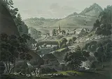 Lütisburg by Johann Baptist Isenring, aquatint, sold Dec 2017