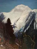 Blick auf das Tschingelhorn by Albert Gos, oil on canvas, sold Dec 2017