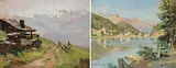 Gegenstücke by Frédéric Dufaux, 1933, oil on canvas, sold Dec 2017