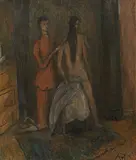 Les deux soeurs", 1948 by René Victor Auberjonois, oil on canvas, offered Dec 2017