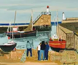 La Turbal (Bretagne)", 1983 by Georges Borgeaud, oil on canvas, offered Dec 2017