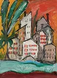 Intranio", 1980 by Walter Arnold Steffen, oil on canvas, offered Dec 2017
