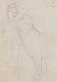 Dompteuse by René Victor Auberjonois, pencil, sold Dec 2017