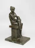 Sitzender, weiblicher Akt by Rolf Brem, bronze, sold Dec 2017