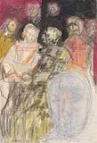 Figurenstudie by Max Gubler, 1954, oil, sold Dec 2017