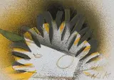 Kopf by Hans Krüsi, mixed media, offered Dec 2017