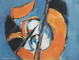 Ohne Titel by Carl Walter Liner, 1964, mixed media, sold Dec 2017
