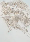 Engadin, Val Fain by Christian Peltenburg-Brechneff, 1981, gouache, sold Dec 2017