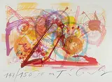 Ohne Titel by Jean Tinguely, 1990, color lithograph, sold Dec 2017