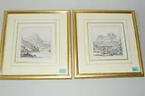 Von Gräplang gegen Wallenstatt by Gräplang und Murg Flums, etching, sold Dec 2017