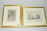 Kloster Berg Sion ob Uznach, Darstellung der Marienstatue über Ansichtskartusche by Gommiswald und Sargans, etching, offered Dec 2017