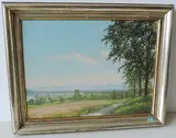 Bei Aeschbach am Greifensee", 1944 by Emil Bauer, oil on board, offered Dec 2017