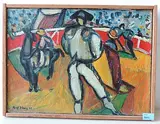 La Corrida", 1947 by Rolf Dürig, oil on canvas, offered Dec 2017