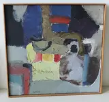 Achill Island", 1959 by Hans Falk, oil on canvas, sold Dec 2017