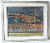 Schwerer Himmel by Roger Kathy, oil on canvas, offered Dec 2017