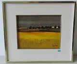 Weite Landschaft mit Kornfeld by Roger Kathy, oil on canvas, sold Dec 2017