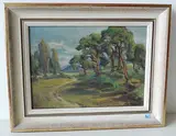 Baumgruppe by Otto Meister, oil on canvas, offered Dec 2017