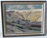 Tellialp und Petersgrat im Lötschental", 192(3?) by Hans Beat Wieland, oil on canvas, offered Dec 2017