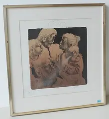 Aus: "Techne by Hans Erni, 1976, color lithograph, sold Dec 2017