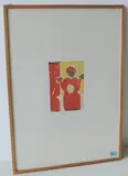 Fiat mihi by Ferdinand Gehr, 1953, color woodcut, offered Dec 2017