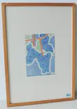 Traube by Ferdinand Gehr, 1965, color woodcut, sold Dec 2017