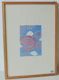 Rosa blau by Ferdinand Gehr, 1968, color woodcut, sold Dec 2017