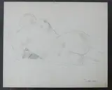 Rückenakt by Wilhelm Gimmi, pencil, offered Dec 2017