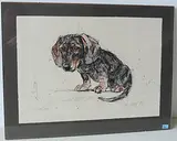 Dackel by Fritz Hug, 1966, color lithograph, offered Dec 2017