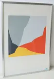 Ohne Titel by Verena Loewensberg, 1970, color screenprint, offered Dec 2017
