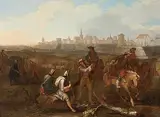 Nachfolger Die Belagerung einer Stadt by Georg Philipp Rugendas the Elder, oil on canvas, offered Sep 2017