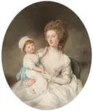 Mutter und Tochter by England, um 1780, oil on canvas, sold Sep 2017