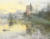 Bruges by Siebe Johannes ten Cate, 1894, pastel, offered Sep 2017