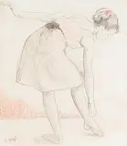 Marie-Lize ballerine, exercise de dance by François Gall, pastel, offered Sep 2017