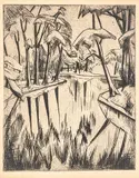 Parksee by Erich Heckel, 1914, drypoint, sold Sep 2017