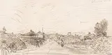 Strassenansicht by Auguste-Louis Lepère, charcoal, offered Sep 2017