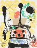 Blatt 4 aus "Album 19 by Joan Miró, 1961, color lithograph, offered Sep 2017
