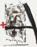 Lettre A by Antoni Tàpies, 1976, color etching, sold Sep 2017