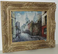 Rue St. Vincent, Montmartre by Louis Dali, oil on canvas, sold Sep 2017
