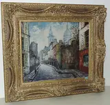 Rue St. Vincent, Montmartre by Louis Dali, oil on canvas, sold Sep 2017