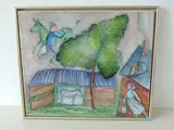 Âne vert by Françoise Deberdt, oil on canvas, offered Sep 2017