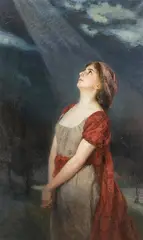 Die Flehende by Felix Ehrlich, oil on canvas, sold Sep 2017
