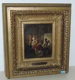 Im Atelier des Malers by Alexandre-Marie Guillemin, 1859, oil on panel, sold Sep 2017