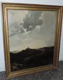 Weite Landschaft mit Burg by Heinrich Karl von Pechmann, 1883, oil on canvas, offered Sep 2017