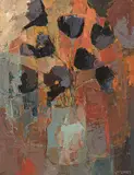 Black tulips by Frank Sydney Spears, oil on board, sold Sep 2017