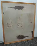 Tableux noirs by Diagne Chanel, 1994, mixed media, sold Sep 2017
